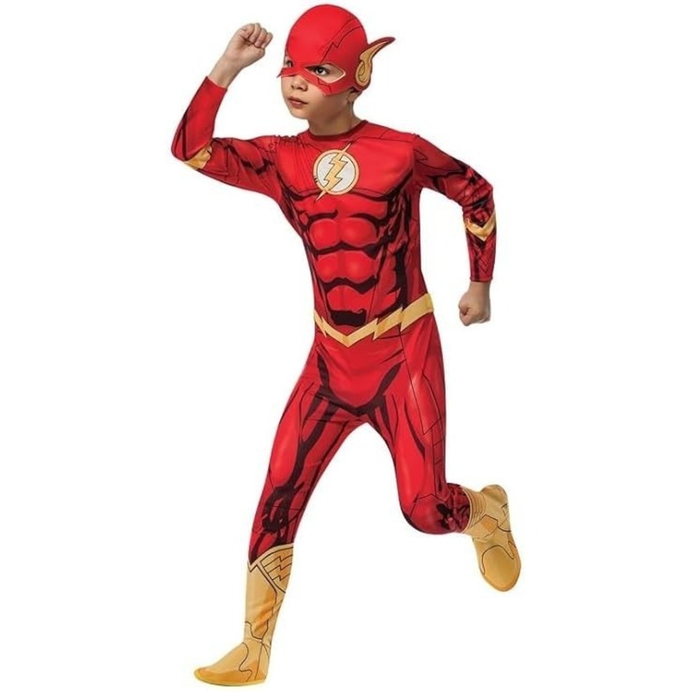 Rubies DC Universe Flash Child Costume Red Superhero Jumpsuit Large 10-12
